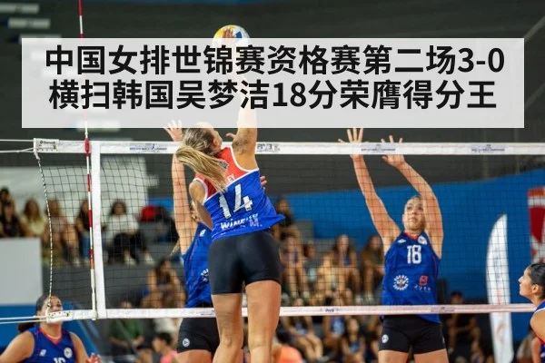 中国女排世锦赛资格赛第二场3-0横扫韩国吴梦洁18分荣膺得分王